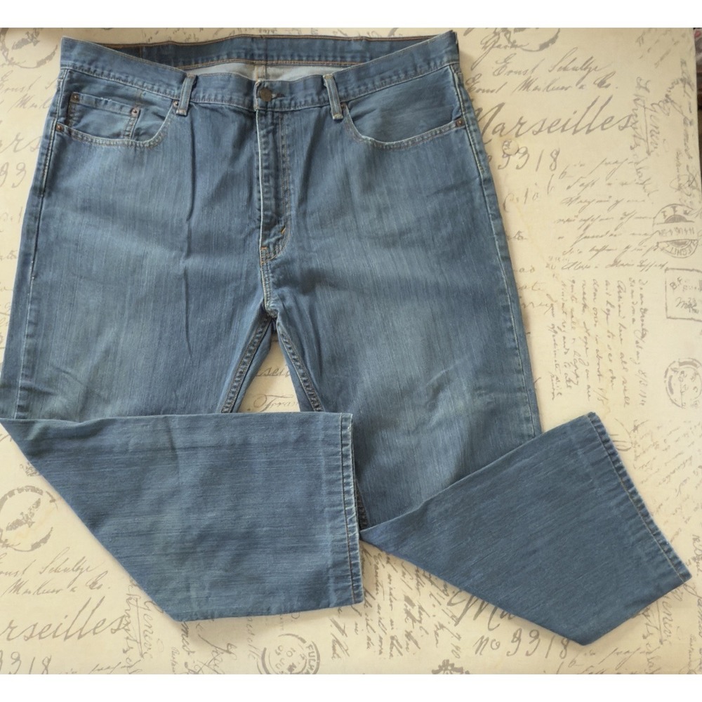 Levi's 559 Relaxed Straight Jeans Men's 40x26.5 Blue Denim Professionally Hemmed